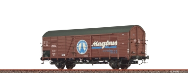 BRAWA 50474 - H0 - Gedeckter Güterwagen -Magirus-, DRG, Ep. II